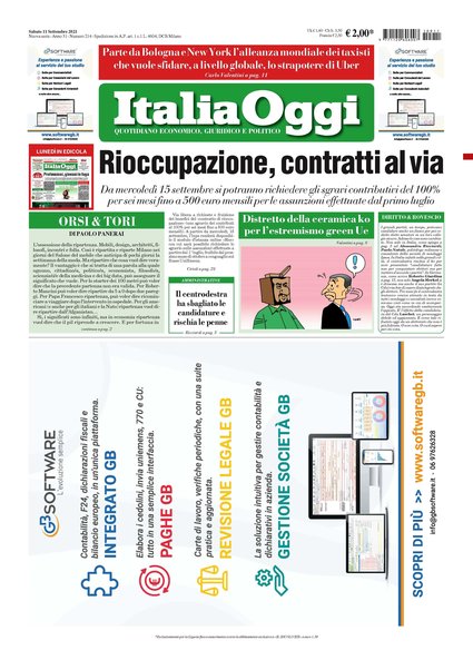 Italia oggi : quotidiano di economia finanza e politica